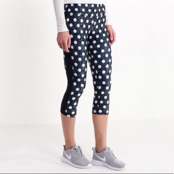 NWOT Nike Dri-Fit Compression Polka Dot Pants - Picture 1 of 6